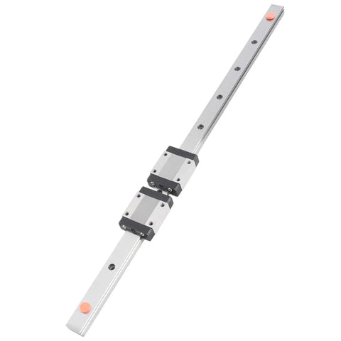 400mm Steel Miniature Linear Sliding Rail Guide With Two Blocks For Precise Linear Motion In CNC Machines, 3D Printers