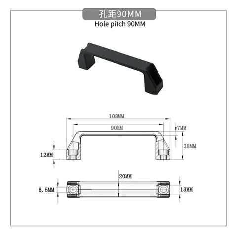 Heavy Duty Plastic Drawer Handle With Smooth Grip For Cabinets Drawers Toolbox And Storage Gear Featuring A Perfect 90Mm Hole Pitch For No Sweat Install That Delivers Solid Reliability And Bang For Your Buck