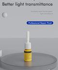 Professional repair fluid bottle for Windshield Crack Repair Kit With Vacuum Suction For SUVs Trucks And Windows Delivers Invisible, Long Lasting, Hassle Free Chip And Crack Repair In Minutes Stops Crack Spreading In Just 20 Minutes With Professional Grade Resin And Easy, Clear Finish.
