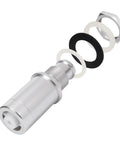 Gas Fuel Tank Fill Neck Repair Kit For Chevy And GMC Trucks And SUVs Fix Leaky Or Broken Fill Necks Durable Aluminum Construction Replaces EAJ40-1000 Easy Install Long-Lasting Leak Prevention For Gas System aluminum components and gaskets in exploded view