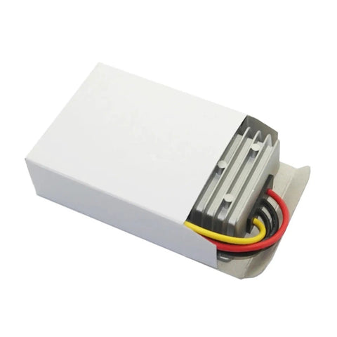 Heavy Duty DC DC Step Down Converter Buck Module Transforms 36V Or 48V Input To A Clean 13.8V Output, compact design.