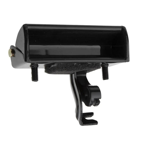 Heavy Duty Tailgate Rear Hatch Handle With Trunk Latch Lock Actuator Motor Assembly showing black plastic design, features mounting bracket, and bolt holes.