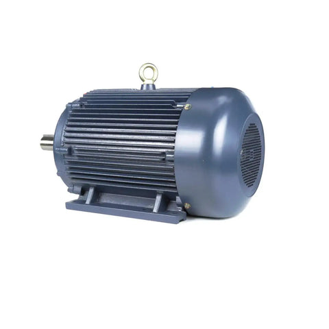 Heavy Duty 75 Hp Three Phase Electric Motor 1800 Rpm 230 460 Volt Nema 365T Frame TEFC with rigid base mount.