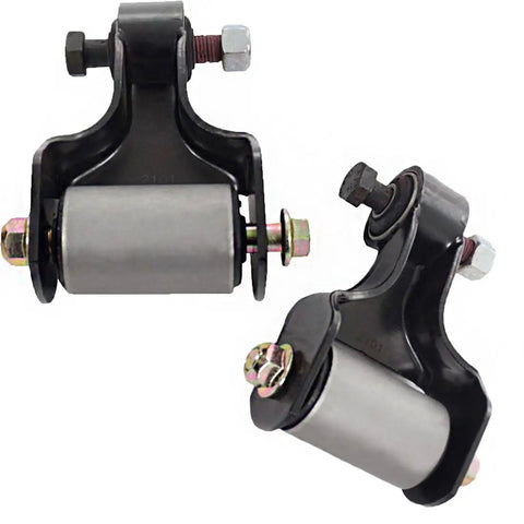 Pair Front Leaf Spring Shackle Bracket Kit For 4x4 Trucks Fits F-250 F-350 4WD 1980-1997 Heavy-Duty Replacement Hanger Bracket