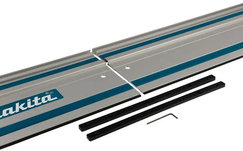 Kickass Heavy Duty Guide Rail Connector For Precise Track Saw Cuts showing steel construction and alignment features for carpentry.