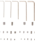 Stainless Steel Socket Grub Screws Kit 240 Piece Assortment with Allen Head tools shown for hardware use