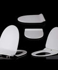 Soft Close D Shape Toilet Seat With Quick Release Top Mount Design Built From Tough Duroplast for easy cleaning and use.