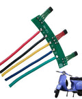 Heavy Duty Hall Sensor Board 5Cm Pcb for electric vehicle motor control, featuring color-coded wires for easy connection.