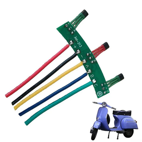 Heavy Duty Hall Sensor Board 5Cm Pcb for electric vehicle motor control, featuring color-coded wires for easy connection.