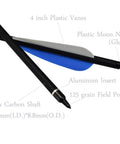 16 Inch Carbon Crossbow Bolts Set For Target Practice And Hunt Ready Outdoor Use Under 220 Lbs, 125 Grain Field Points With Aluminum Inset.