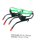 Pro Grade Tree Climbing Gear With Steel Gaffs And Non Slip Ankle Buckles for Arborists featuring portable design in black and green