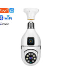 Top Shelf Dual Lens Bulb Wifi Security Camera With Zero Hassle Setup For Indoor Spaces Featuring Ai Human Tracking 360 Degree Pan 180 Degree Tilt Night Vision Plus Two Way Audio.