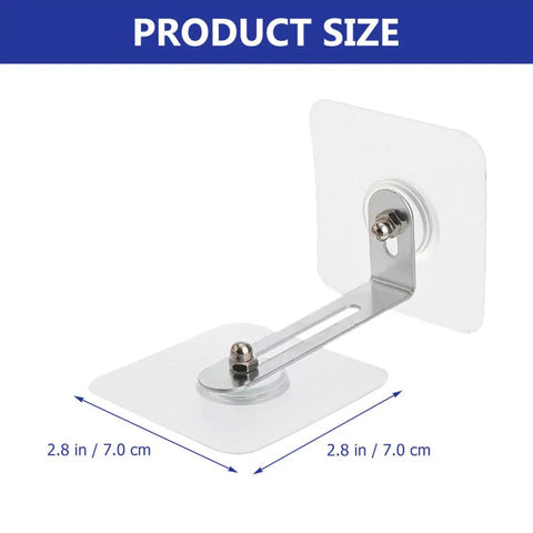 4 Piece Furniture Anti Tip Kit With Adhesive Wall Anchors For Home Use No Fuss Install Sturdy Stainless Steel And Acrylic Materials To Secure TVs And Heavy Furniture From Tip Overs product size 2.8 in / 7.0 cm