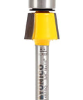 Bevel Router Bit 15 Degree With One Quarter Inch Shank Two Flute Carbide Cutter For Trim Applications And Countertop Veneers