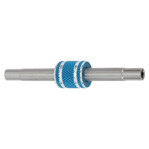 Precision Dual Socket Hex Wrench 4MM Plus 4.5MM For RC Car Mods with blue knurled grip and aluminum alloy design