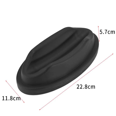Black Front Wheel Riser Block For Indoor Bike Trainer Stand Non Slip Floor Protection Pad Lifts Front Wheel For Road And Mountain Bikes