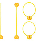 Drone Racing Obstacle Course Kit For Indoor And Outdoor Flight DIY Modular Obstacle Set, lightweight yellow PVC poles and rings