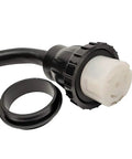 Heavy Duty 50 Amp RV Shore Power Extension Cord Adapter 14-50P To SS2-50R Marine Twist Lock Receptacle 15 Feet Copper Conductors