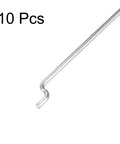 1.2mm By 450mm Steel Z Pull Push Rods Pack Of 10 For RC Planes Boats Cars And Helicopters DIY Models With Z Type Heads