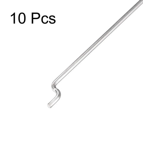 1.2mm By 450mm Steel Z Pull Push Rods Pack Of 10 For RC Planes Boats Cars And Helicopters DIY Models With Z Type Heads
