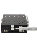 Dead Nuts Accurate Manual XY Axis Linear Stage 125X125mm Aluminum Sliding Table with micrometer for precision optics.