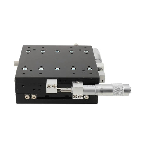 Dead Nuts Accurate Manual XY Axis Linear Stage 125X125mm Aluminum Sliding Table with micrometer for precision optics.