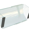 Transparent adjustable magnetic heat and air deflector, extends 10 to 16 inches, for sidewall and ceiling vents.