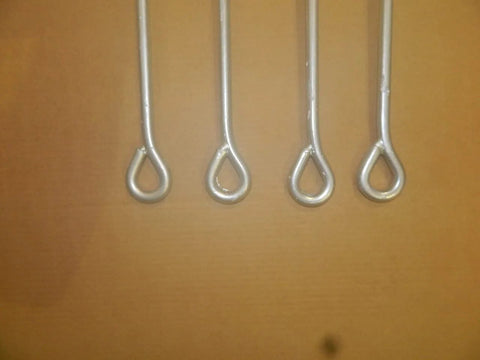 Half Inch By Thirty Inch Screw Anchor Set With Four Inch Helix Pack Of Four Galvanized Anchors for storage building tie-downs