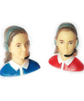 1 To 9 Scale Female RC Pilot Figure Kit Vinyl Miniature For Airplane Models Realistic Painted Detail Color Options Red Or Blue