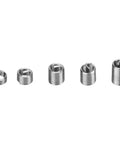 M3 Stainless Steel Wire Thread Insert Kit with various size inserts for restoring stripped or damaged metal threads in steel, aluminum, iron.