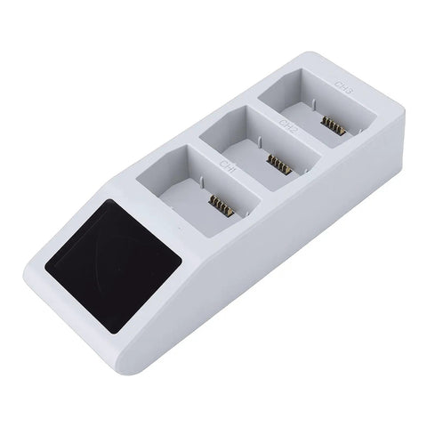 Drone Battery Charger With LCD Display 3 Battery Hub For Mini5 Pro Series Drones Portable USB PD Fast Charging Station includes USB cable.