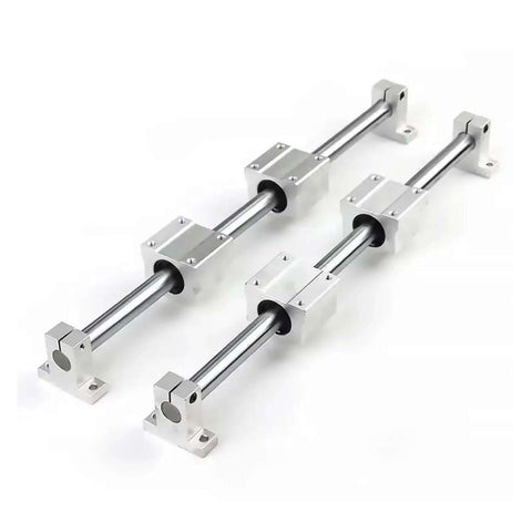 Sick High Precision Linear Guide Rail Kit With Smooth 10mm Optical Axis Rod And SCS10UU Bearing Blocks Perfect For DIY CNC Or 3D Printers To Level Up Your Builds Without Stick Slip Hassles, 10mm steel rods
