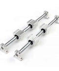 Top-Tier High Precision Linear Guide Rail Kit With 8mm Optical Axis Rod And Support Block Perfect For Hopping Up Your CNC Machines Or 3D Printers To Run Smooth As Butter And Deliver Zero Stick Slip Action For Serious DIY Grinders. 8mm steel linear rail kit with support blocks for CNC and 3D printer motion