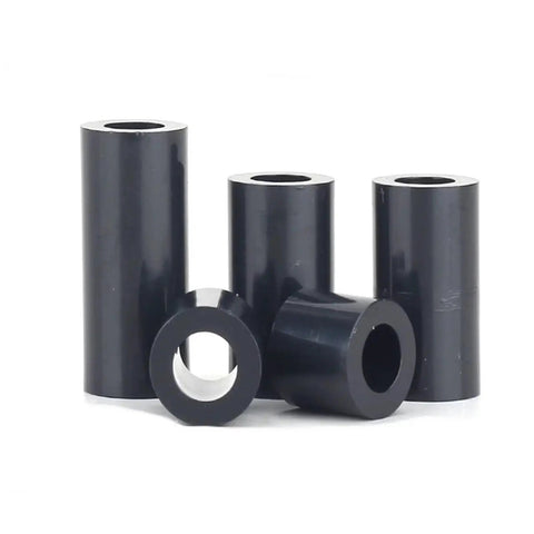 1000 Piece ABS Nylon Non Threaded Hollow Spacer Kit White For Jewelry Making And Electronics Assembly Versatile Standoff Spacers For Neat Gaps Layered Bead Layout DIY Craft Supplies, black spacer tubes