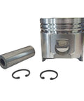 Piston With Pin For Komatsu 3D84 And 4D84 Engines Standard Size Replacement Part For Construction Equipment Engine Performance And Smooth Compression Easy Install Pro Grade Durable Core Component, silver piston with pin and clips