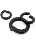 Beefy DIN127 GB93 Black Grade Eight Point Eight Steel Spring Washer Set M2 Through M24 Split Lock Elastic Gasket close-up
