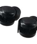 Stemless Chair Casters 5 Pack 2 Inch Replacement Wheels For Office And Home Furniture, black plastic, side view