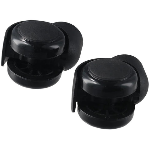 Stemless Chair Casters 5 Pack 2 Inch Replacement Wheels For Office And Home Furniture, black plastic, side view