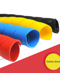 Dog And Cat Cord Protector Sleeve 32.8Ft Total 10Mm Wire Guard For Chewing Prevention Safer Cables For Pets in black, yellow, blue, red