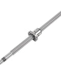 End Machined CNC Ball Screw With Ball Nut RM2505 400mm Precision Lead Screw for 3D Printer and Custom Rig, shown in full length.
