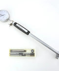 Digital Caliper, Dial Indicator Inner Diameter Gauge Measuring Rod Tool Set with a large dial and accessories.