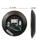 Back view of LED Flush Mount Ceiling Light 6 Pack, 16.5W Each, 1100 Lumens, 5000K Bright White, Bronze Trim, 7.5 Inch Easy Install