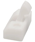 Side view of Washer Dryer Door Catch Replacement For AP4107272 1375320 1419077 Durable Secure Closure in white plastic