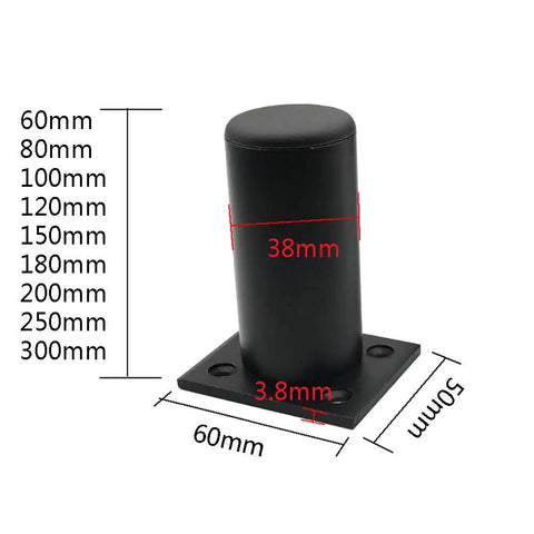 Adjustable Aluminum Furniture Legs For Sofa And Table Four Pack Height Adjusts Two Centimeter Height Stabilize Uneven Floors