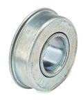 Regular Duty Flanged Wheel Bearing 1/2 Inch Bore, 1 1/2 Inch Flange, 1 3/8 Inch Outer Diameter, ST 491A Bearing Replacement For Equipment And Machinery Ideal For Industrial DIY Projects, metal bearing front view