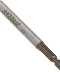 Close-up of Tri Flute Five Eighths Inch By 6 Inch Wood Drill Bit Self Feeding Spade Bit for fast holes in hardwood and softwood.