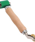 Double Seam Roller For DIY Pros, Handy Smoothing Tool For PVC TPO EPDM Roofing, green silicone roller with wooden handle