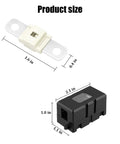 Heavy Duty 80 Amp AMI Midi Fuse Holder Kit With Nylon Housing And Stainless Bolts For Built Different Trucks And Construction Rigs Universal Tow Haul Ready Protection product dimensions and sizes