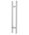 Heavy Duty 48 Inch Commercial Push Pull Door Handle With Square Design SUS 304 Stainless Steel Construction Anti Rust And Corrosion Resistant Tough As Nails For High Traffic Doors, vertical view