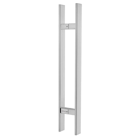 Heavy Duty 48 Inch Commercial Push Pull Door Handle With Square Design SUS 304 Stainless Steel Construction Anti Rust And Corrosion Resistant Tough As Nails For High Traffic Doors, vertical view